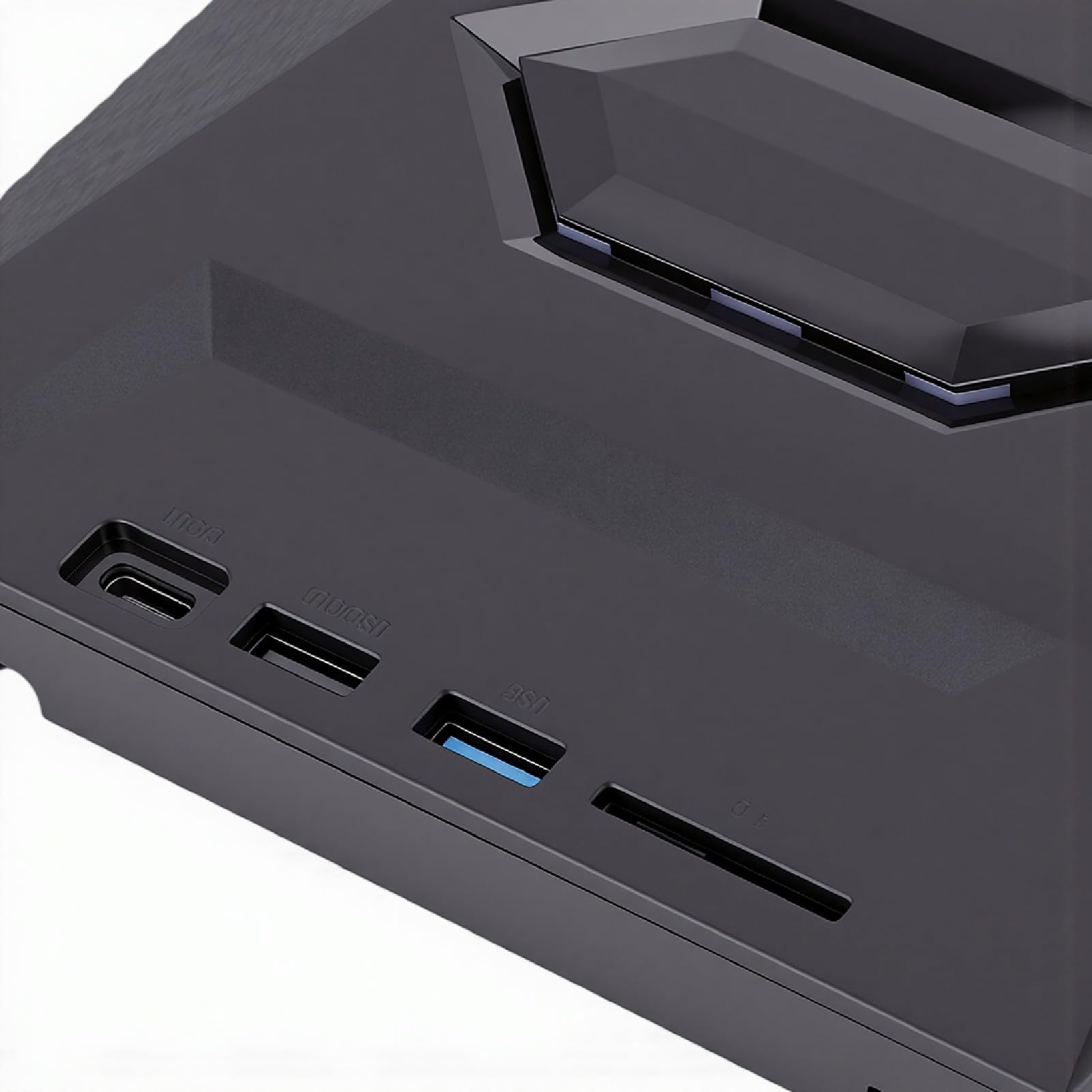 Dpofirs Unità DVD Esterna, Masterizzatore CD Portatile 7 in 1 con USB 3.0 e Tipo C, Hub USB per Laptop Desktop