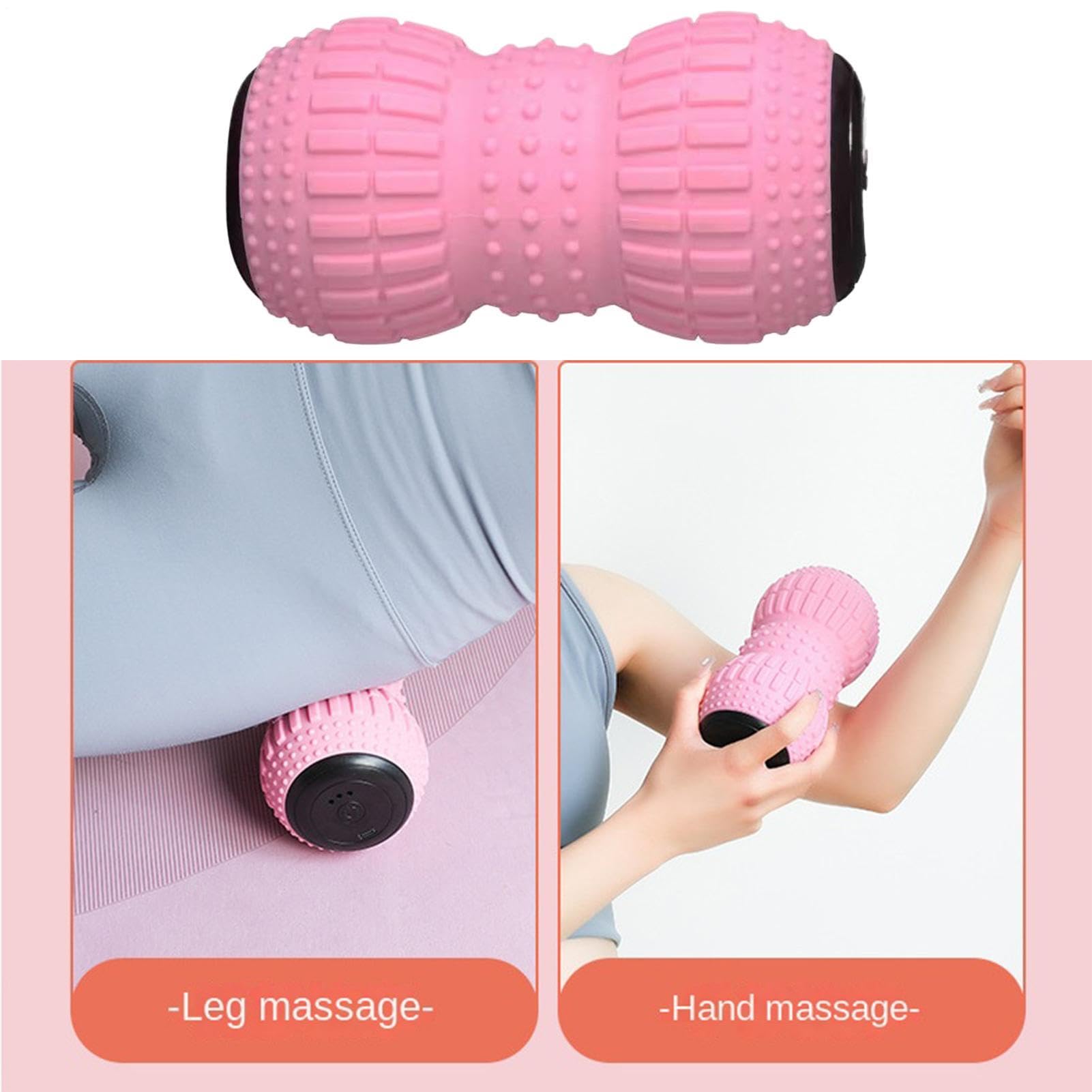 Balle Vibrante Rouleau de Massage Vibrant 3 Vitesses | Rouleau de Massage Portable Rechargeable Pour Après-Entraînement Travail Gym Maison Récupération Sportive Fitness Yoga