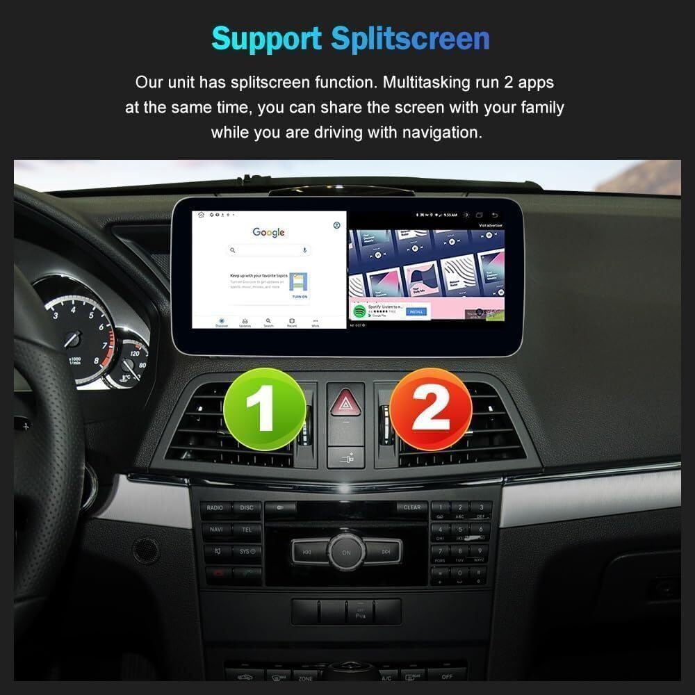 ATOTO 12,3" Autoradio Mit Wireless CarPlay - Für Mercedes E-Klasse W212