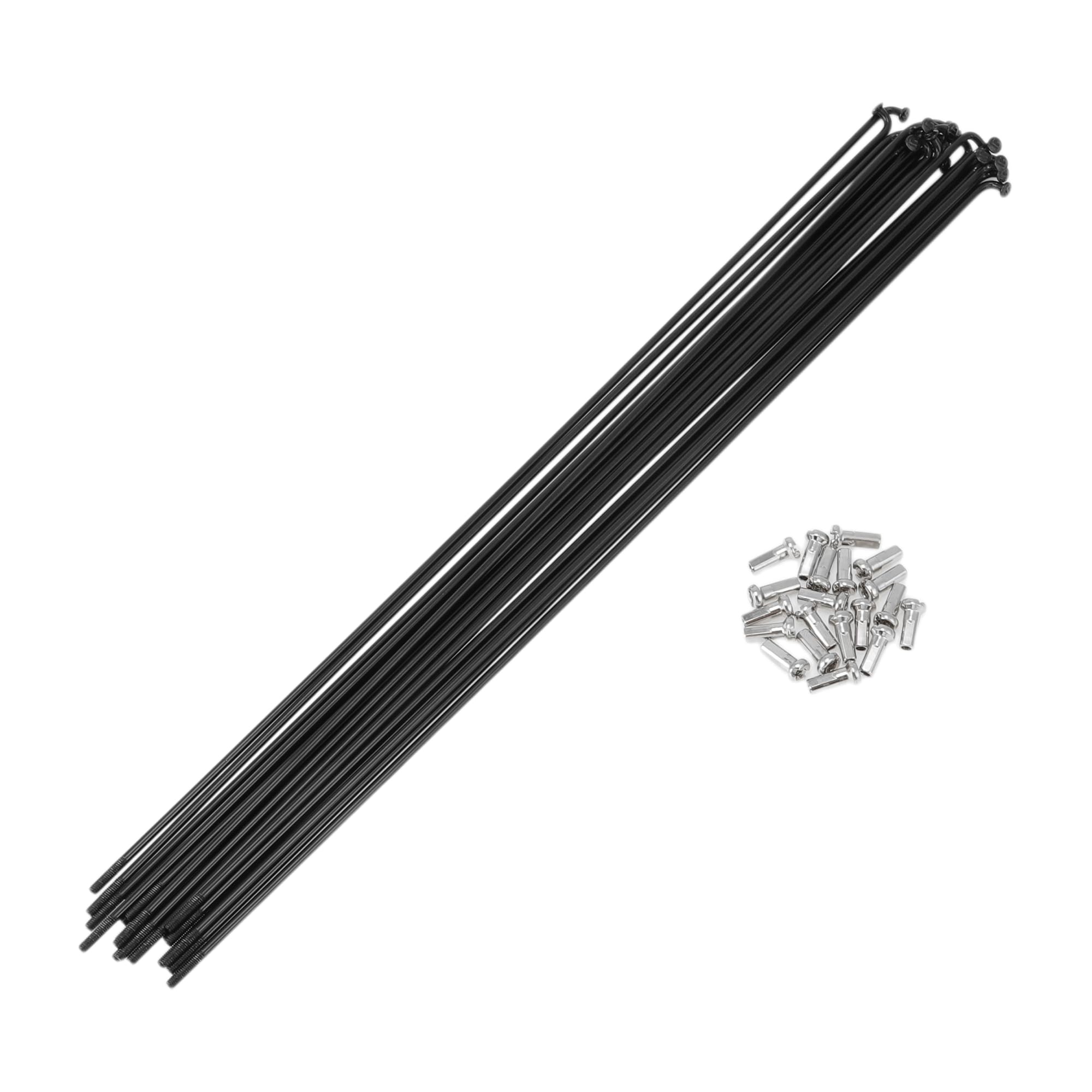 HEROFFIX 20 Set 13G Bicycle Spokes 287mm Bike Wheel Spokes 304 Stainless Steel Black