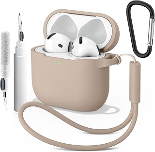 Meliya Case for AirPods 4 (2024), Wireless Charging, Powerful Drop Protection, Tough Magnetic Cover with Cleaning Pen for ...