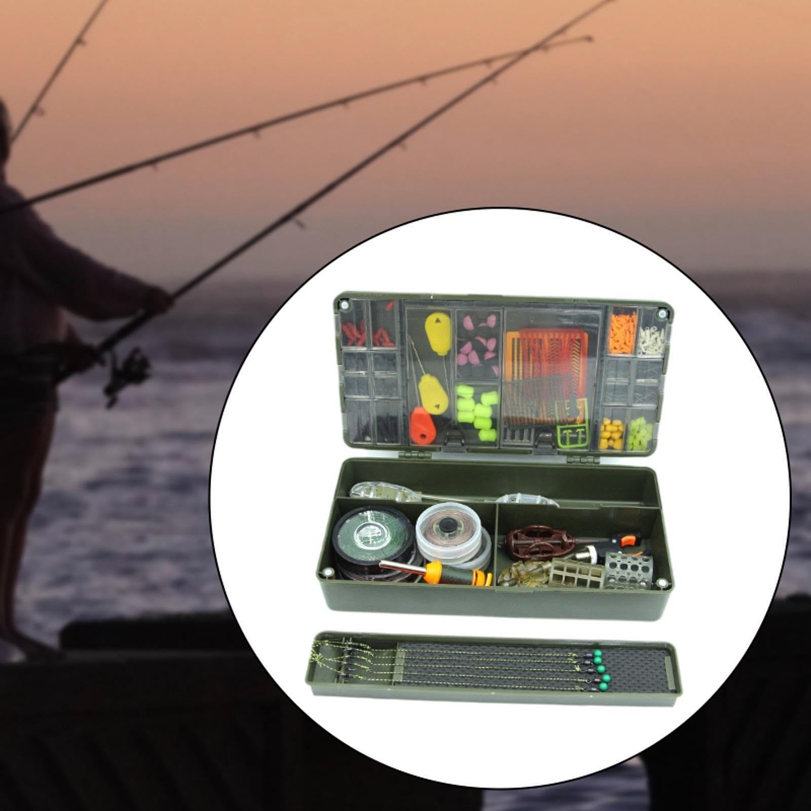 Caja de Aparejos de Pesca de Carpa, Contenedor de Almacenamiento de Equipo de Pesca