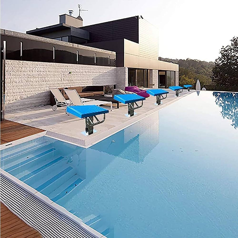 Plataforma de Buceo para Piscina Interior y Exterior, Bloque de Inicio de Buceo de un Paso con Base de Acero Inoxidable para competiciones de natación