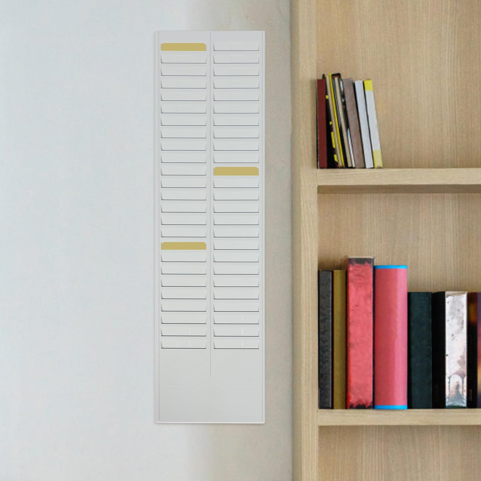 NUOBESTY Employee Attendance Card Rack Clock Holder Wall-Mounted Attendance Card Holder Punch Card Rack Timecard Warehouse Card Holder Heavy Card Organzing Supplies - Image 3