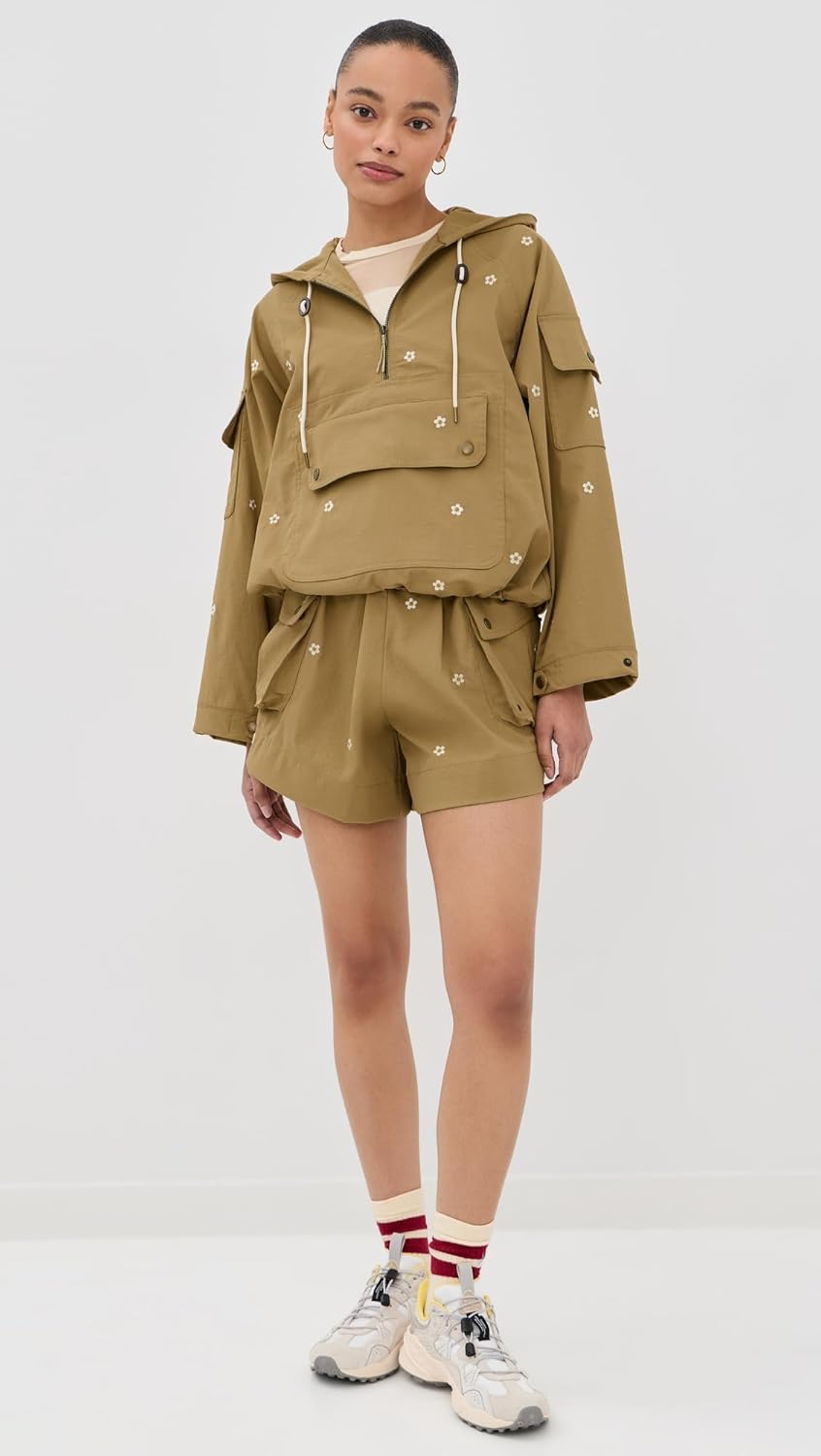 THE GREAT. Outdoors Women's Cropped Trailhead Pullover