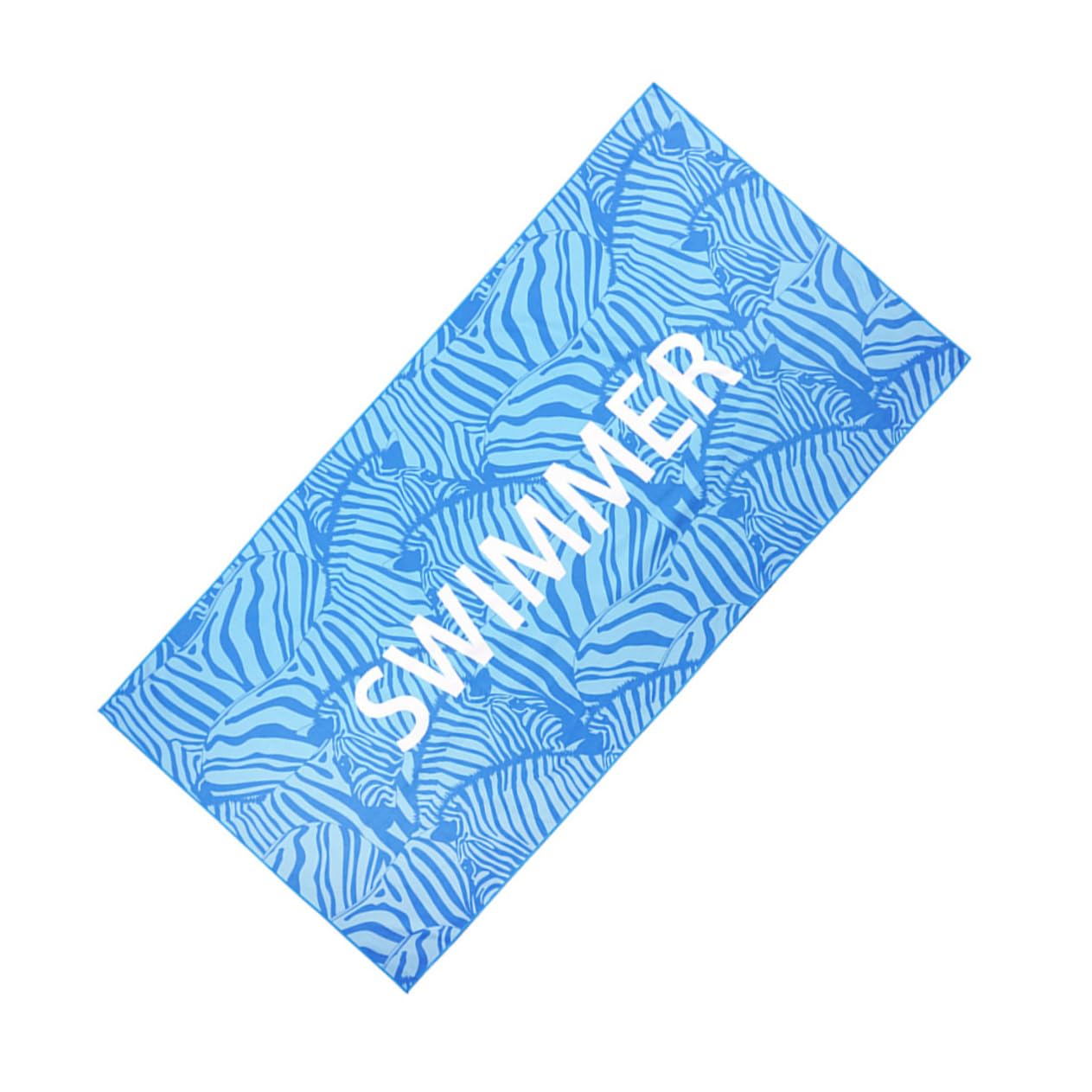 PRETYZOOM 3 Pz telo mare asciugamano portatile asciugamano palestra da bagno per bambini da viaggio in microfibra arazzo telo da piscina resistente all'usura Blue