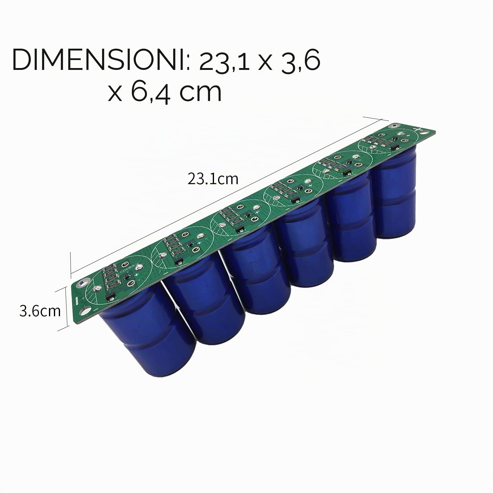 1 Set 16V 83F Super Farad Condensatore Con Componenti Della Scheda Di Protezione Per Dispositivi Elettronici Come Ram Tre Metri Intelligenti Azionamenti Motori Circuiti Di Clock