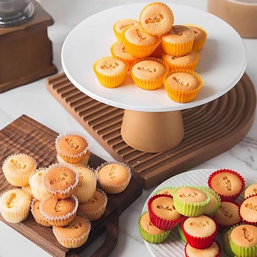 Miniatura 8 de Rainbow Standard Cupcake Liners 400 unidades de papel colorido para hornear, envoltorios desechables para cupcakes para vacaciones y fiestas