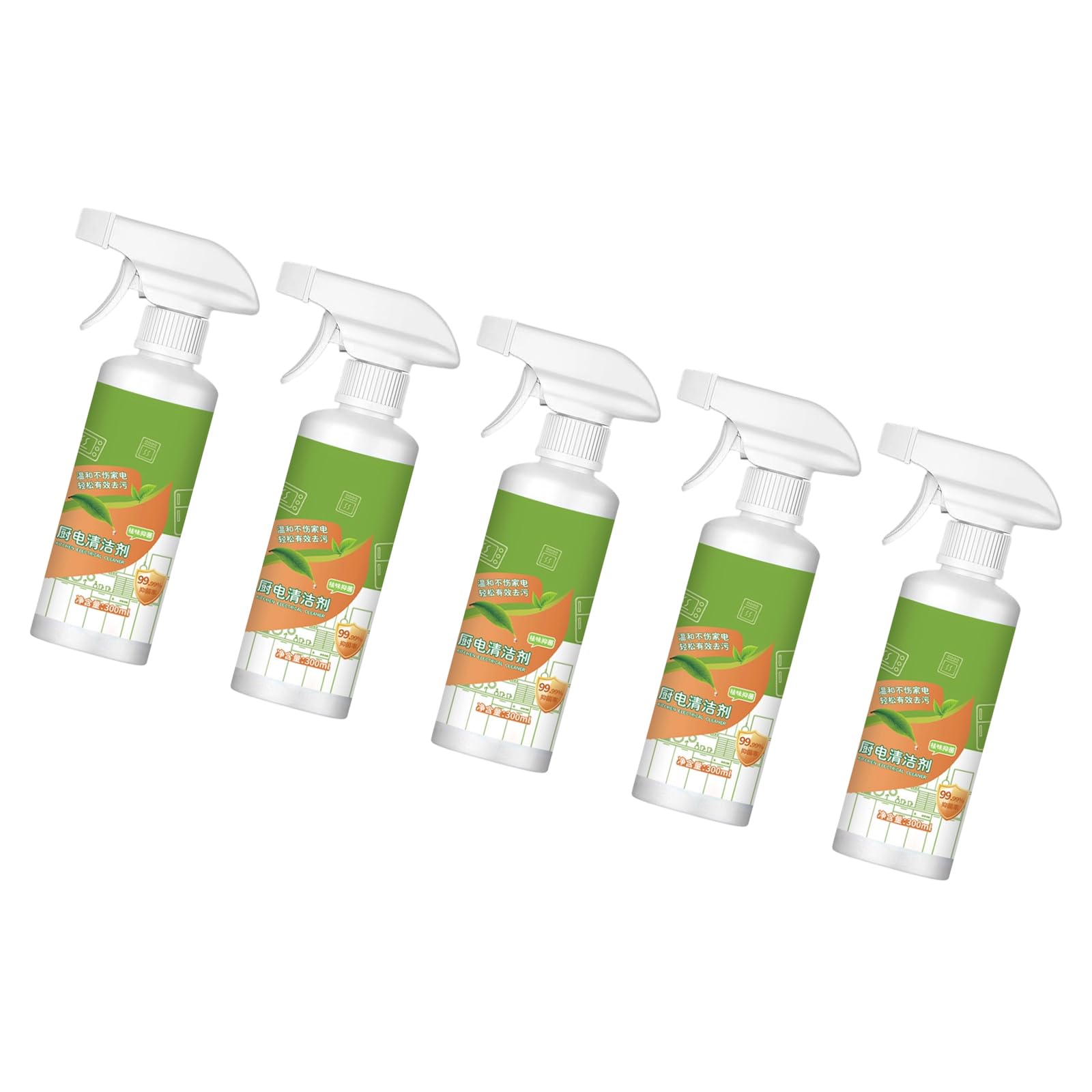 Potente removedor de aceite de cocina, agente desengrasante de grasa eficiente, limpiador de horno de 300ml