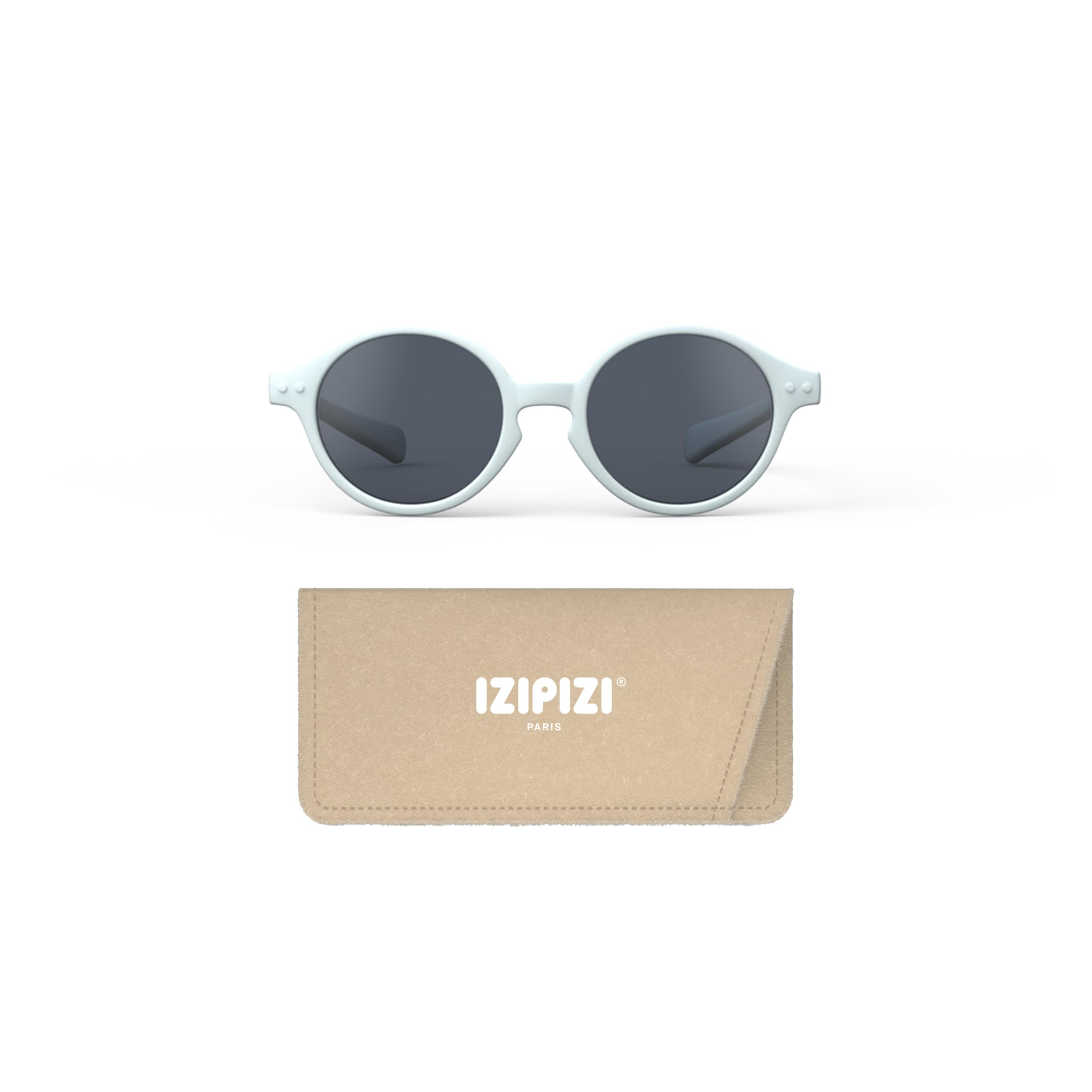 IZIPIZI Okulary przeciwsłoneczne Baby #D Pantos dla dzieci w wieku 0-3 lat, 100% ochrona przed promieniowaniem UV, polaryzacyjne szare soczewki
