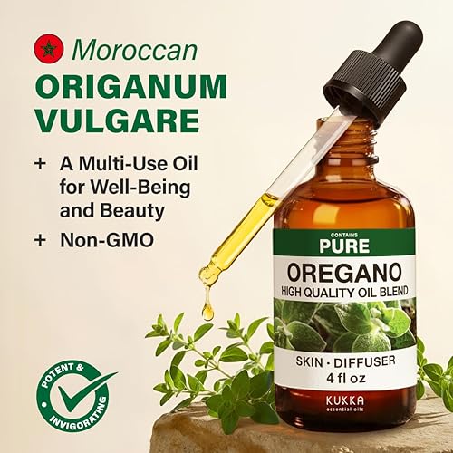 Miniatura 3 de KUKKA - Aceites esenciales de orégano  4 onzas líquidas  para cabello, piel, difusor, aromaterapia y aroma de fabricación de jabón