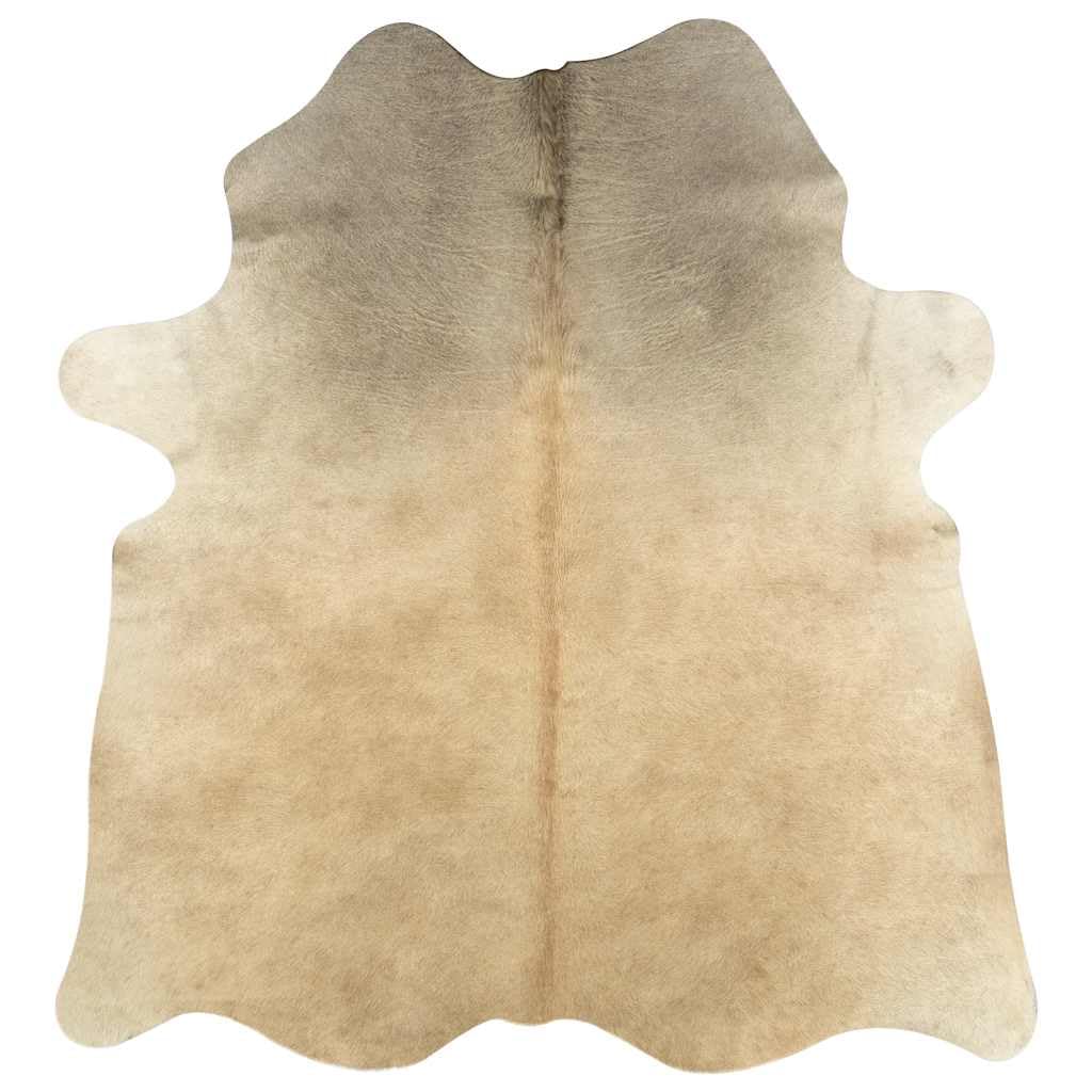 vidaXL Teppich Echtes Kuhfell Rinderfell Stierfell Echtfell Fell Fellteppich Bettvorleger Läufer Deko Wohnzimmerteppich Beige 150x170cm
