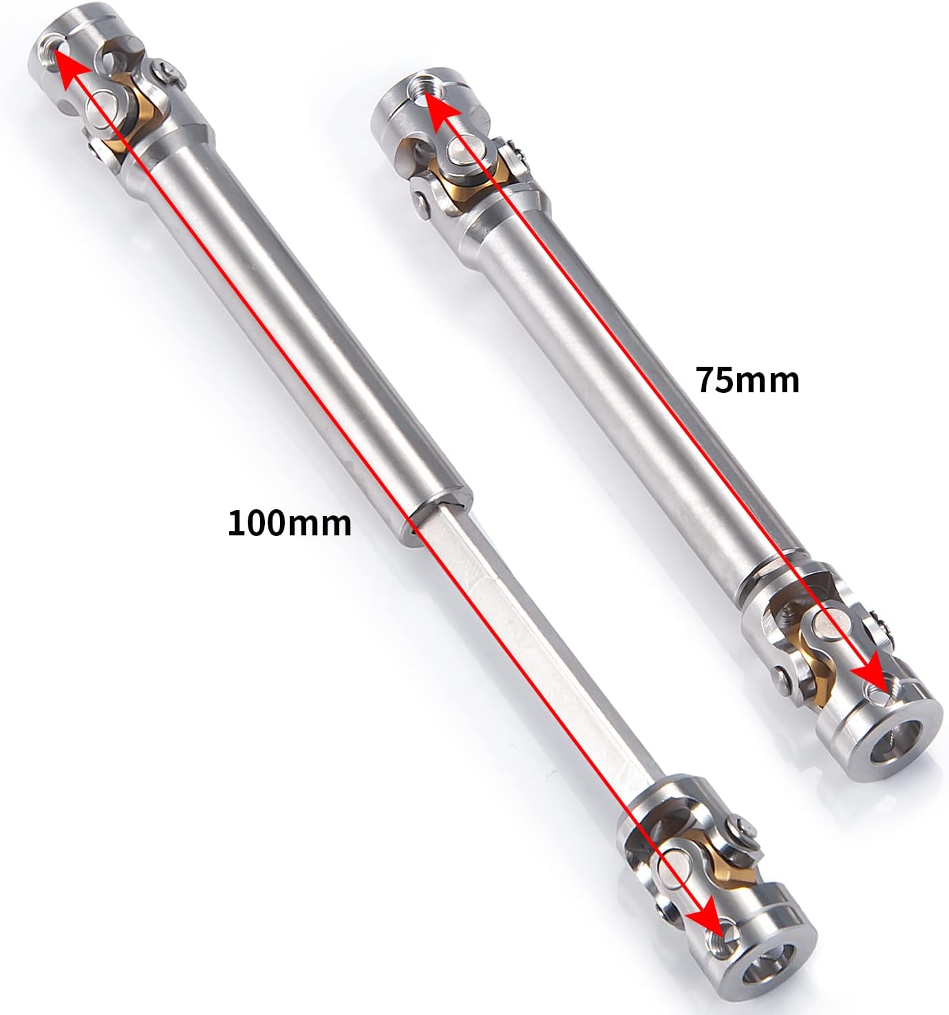 AXspeed 1Pcs Metal Drive Shaft for 1/14 RC Tamiya Tractor Climbing Trailer Upgrade Accessories (75mm-100mm) - Image 3