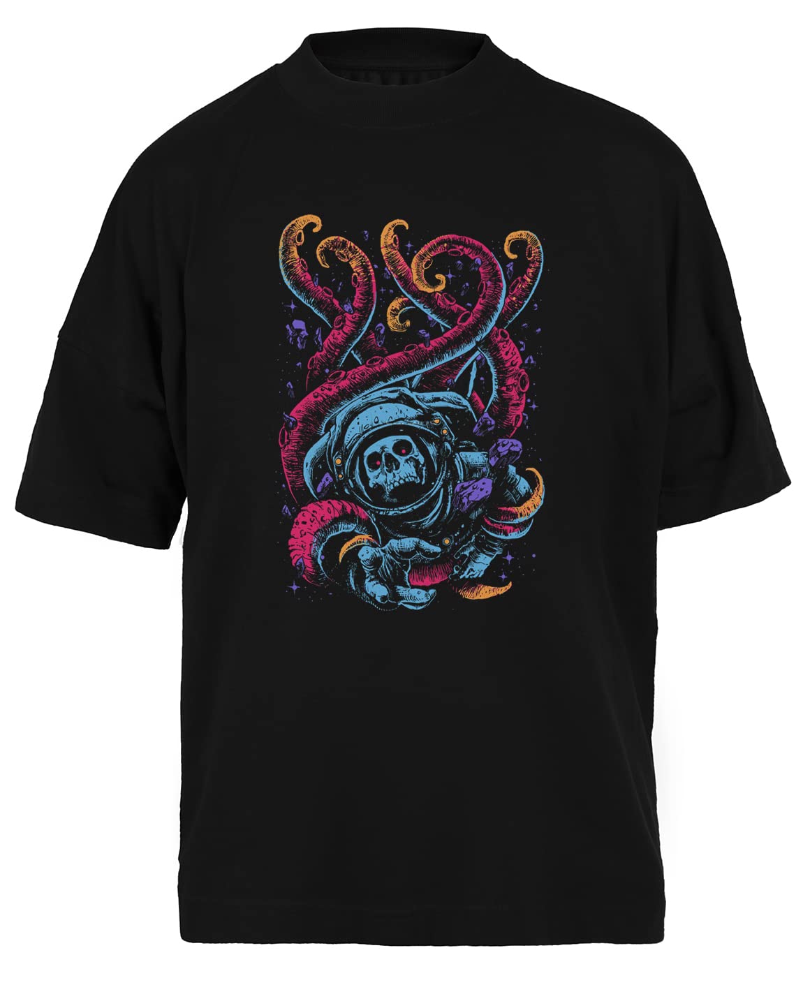 T-shirt ample noir pour masquer les formes et optimiser le confort