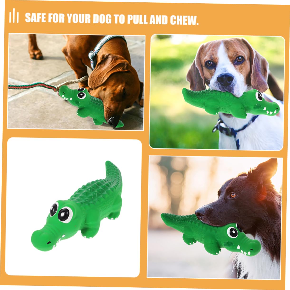BESPORTBLE Lot De 4 Jouets Couineurs en Latex pour Petits Chiens Jouets À Mâcher pour Animaux De Compagnie 2 Pièces X 4
