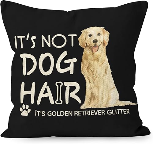 Vista 6 de Funny Dog Quote It's Not Dog Hair It's Bernese Mountain Glitter - Funda de almohada de lino y algodón, con frase en inglés "It's Not Dog Hair