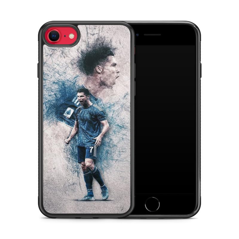 Carcasa compatible con Huawei P Smart 2019 – Cristiano Ronaldo – Energía ofensiva – Sublimación HD – Silicona Negro – Carcas‑en-Lolie