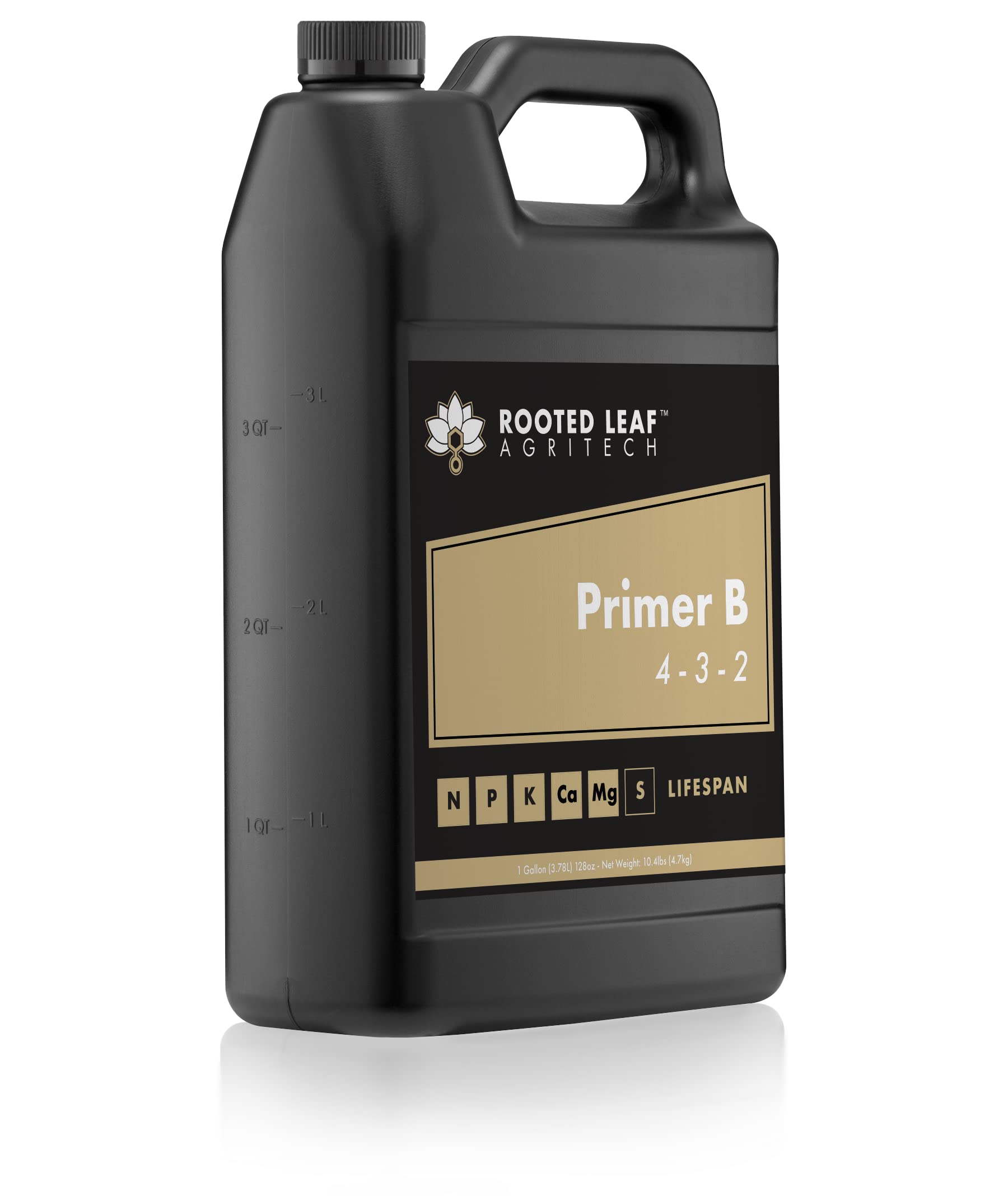 Primer B - Carbon-Based Nitrogen Phosphorus Potassium Plant Fertilizer 100% Bioavailable Nutrients Containing Organic Acids for Indoor House Plants Vegetables Tomatoes - 1 Gallon