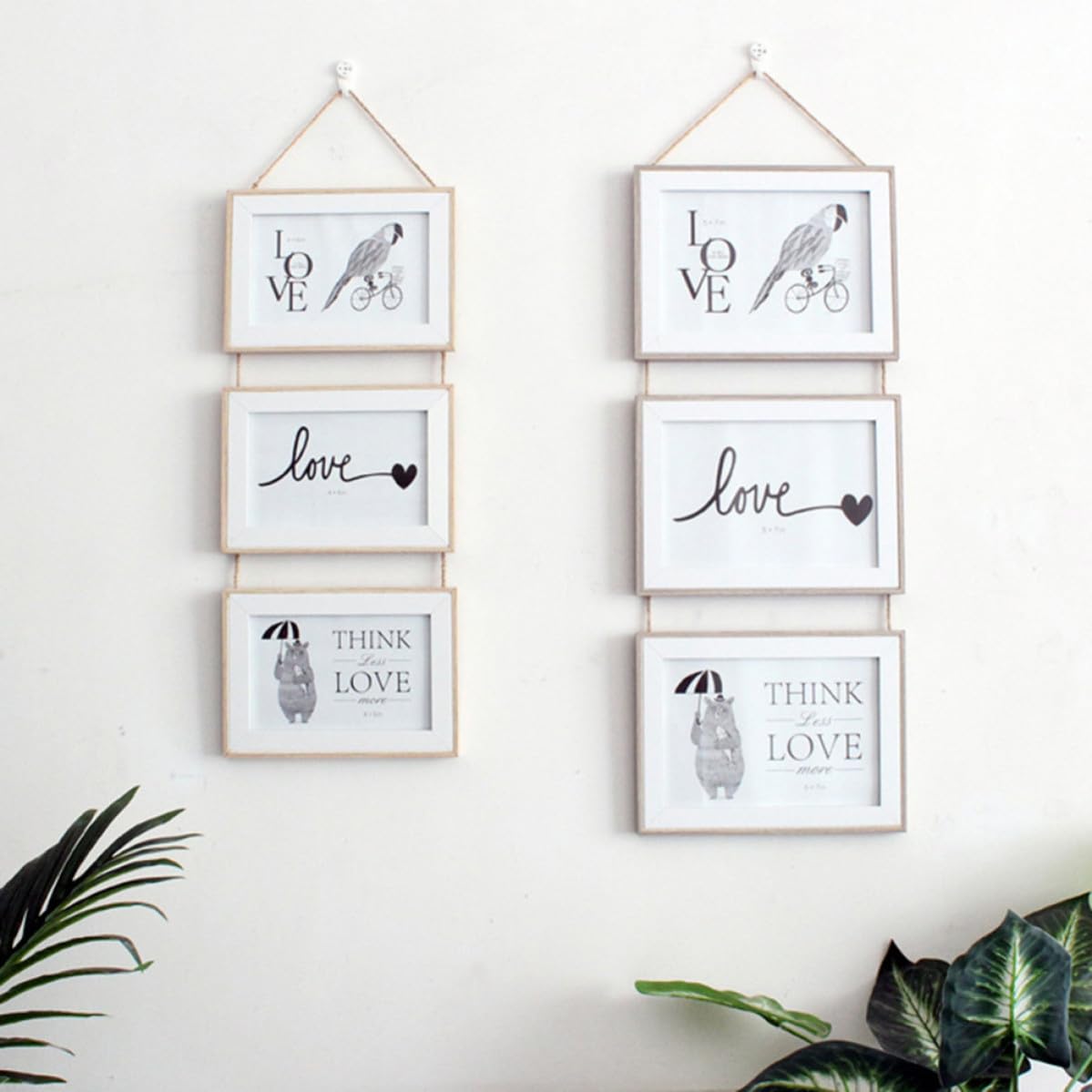 Juego de Marcos de Fotos para Pared en Estilo Nórdico, Superficie Lisa y Segura, Tablero Artificial, Decoración Creativa Hogar