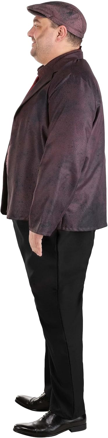 Plus Size Mary Poppins Bert Chimney Sweep Costume for Men with Jacket, Shirt, Necktie, Hat