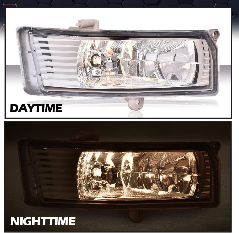 PIT66 Front Bumper Fog Lights, Compatible with 2005-2006 Toyota Camry Bumper Fog Lights Driving Lamps Assembly Driver & Passenger Side Left/Right FL-TCAM05, TO2593120, 8122006040, TO2592120