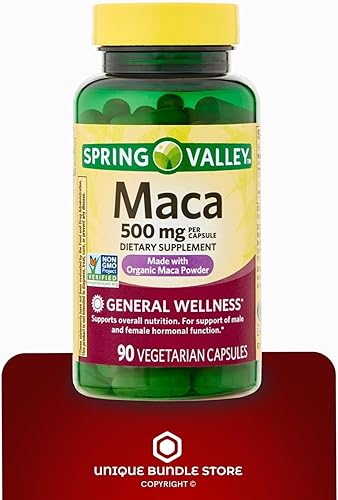 Miniatura 4 de Unique Bundle Store Maca 500mg  90 cápsulas vegetarianas, suplemento de raíz de maca orgánica, suplemento dietético para el bienestar general, sin