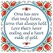 Essence of Europe Gifts E.H.G Gift For Oma Tile Saying for Wall Decoration