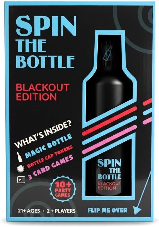 Spin The Bottle Blackout Edition Party Game for Adults