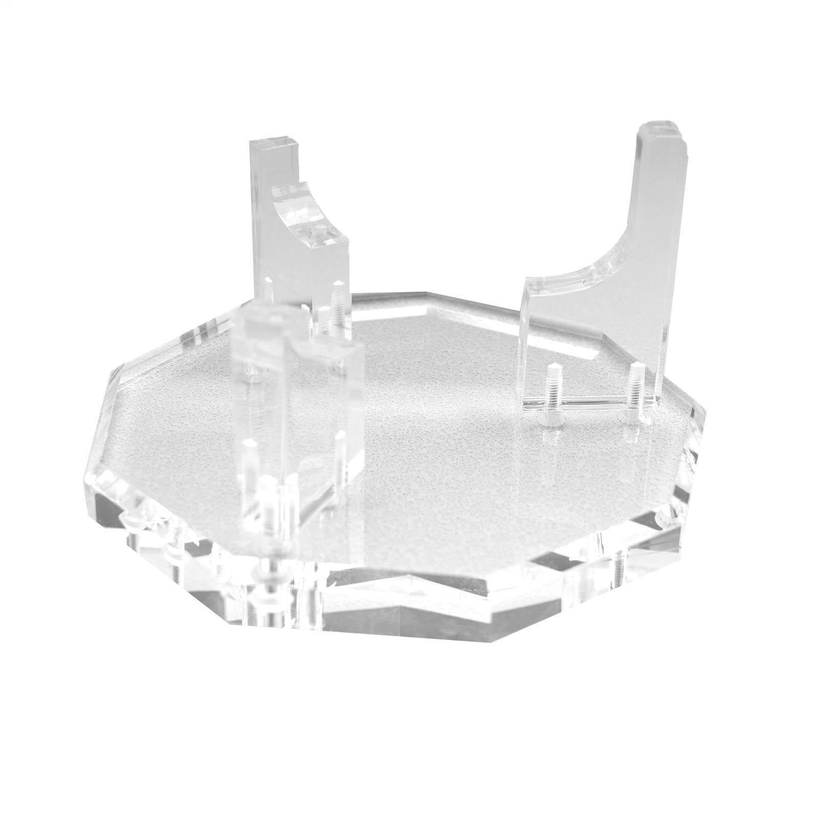 Soporte de bolas de cristal geométrica con base de escritorio no nágono estable