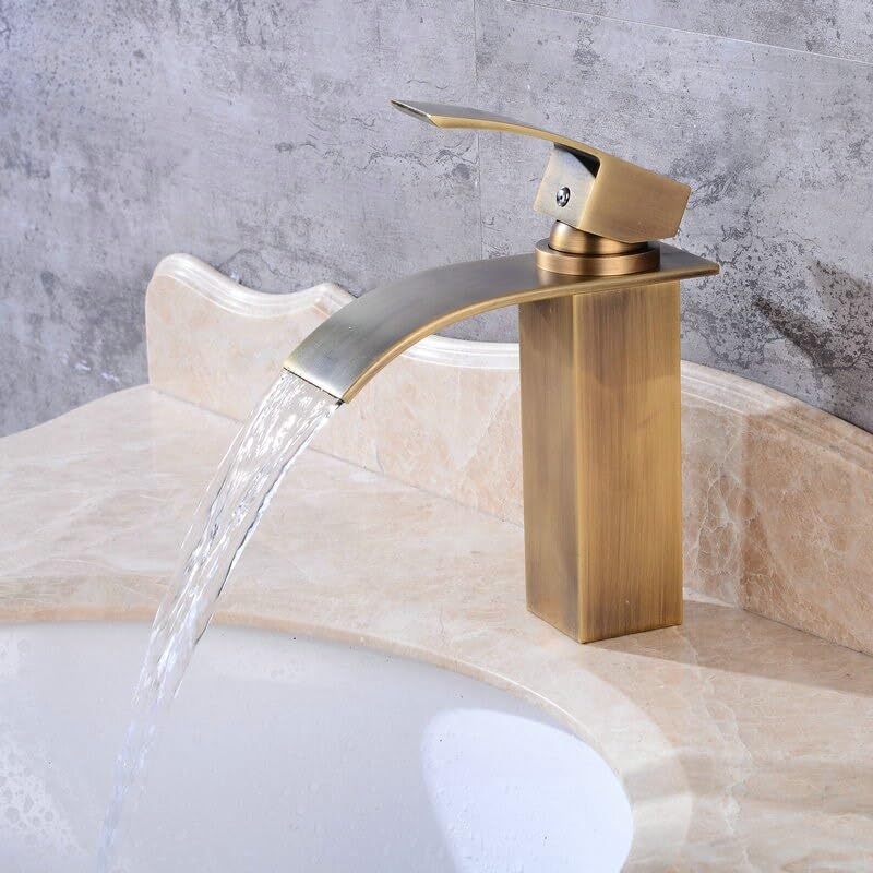 Robinet cascade laiton contre les éclaboussures mitigeur rétro eau chaude et froide
