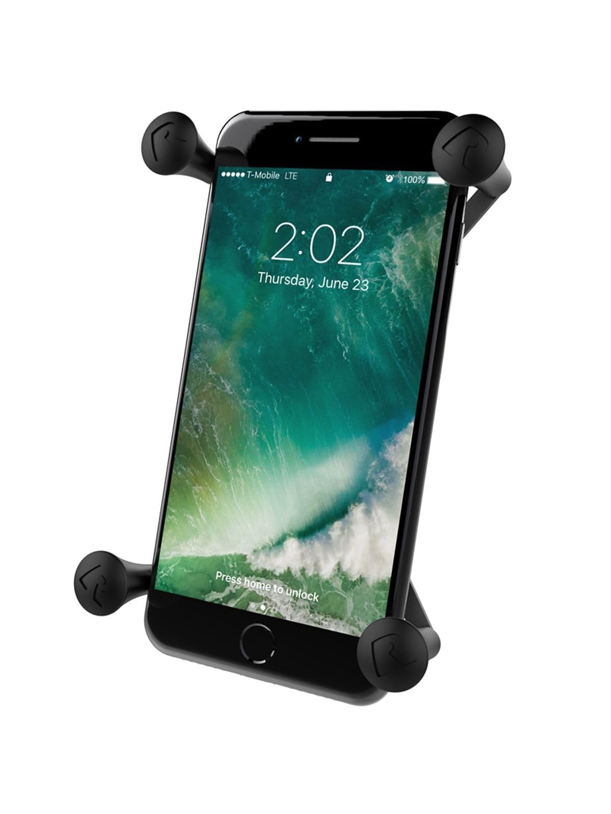 Ram Mounts Motorrad-Navigationsgeräthalterung X-Grip® Universalhalter für Smartphones groß RAM-HOL-UN10BU, Unisex, Multipurpose, Ganzjährig, schwarz