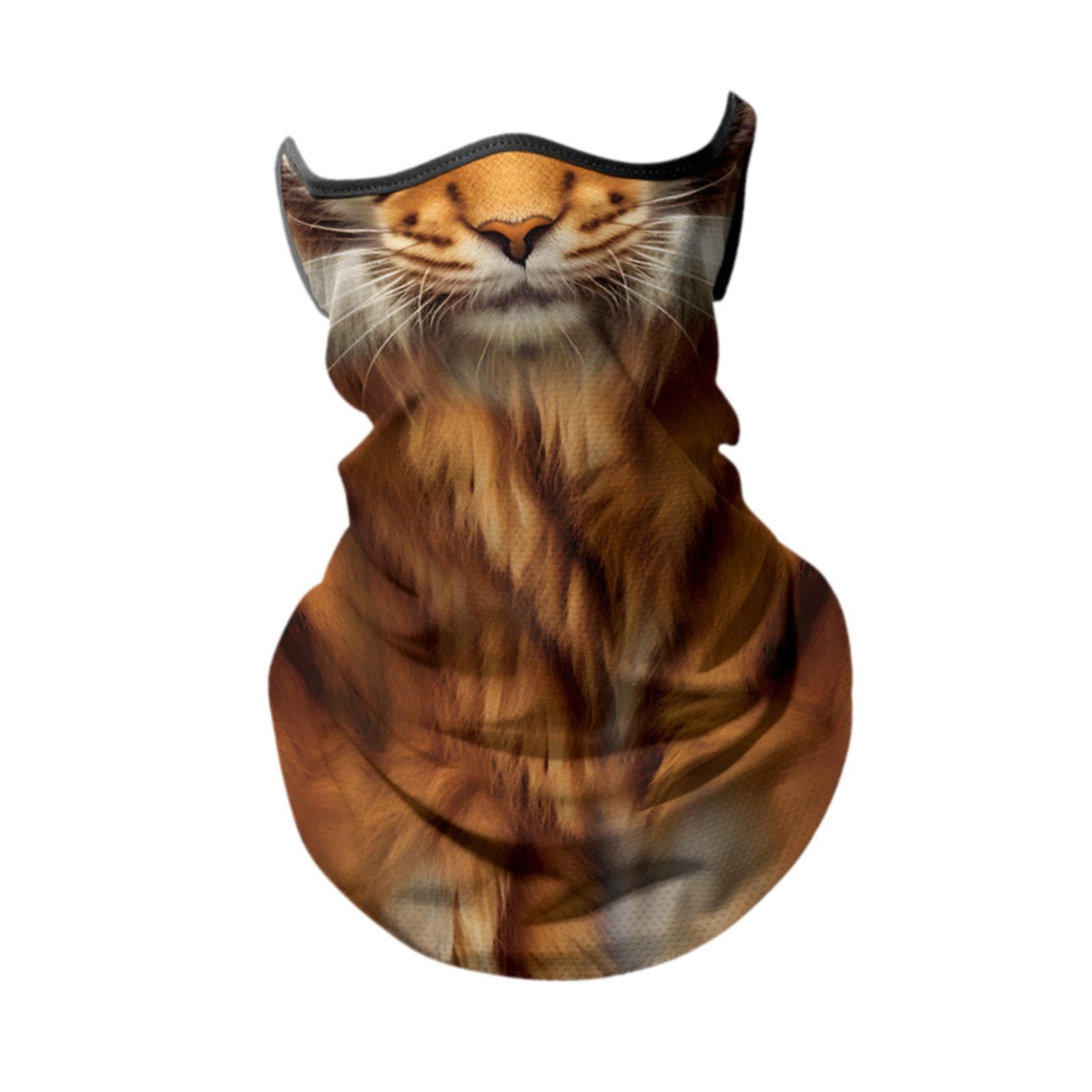 NIVAA Bandana Face Mask Breathable Face Cover Scarf Summer Ice Cooling Neck Gaiter Tiger-image-45