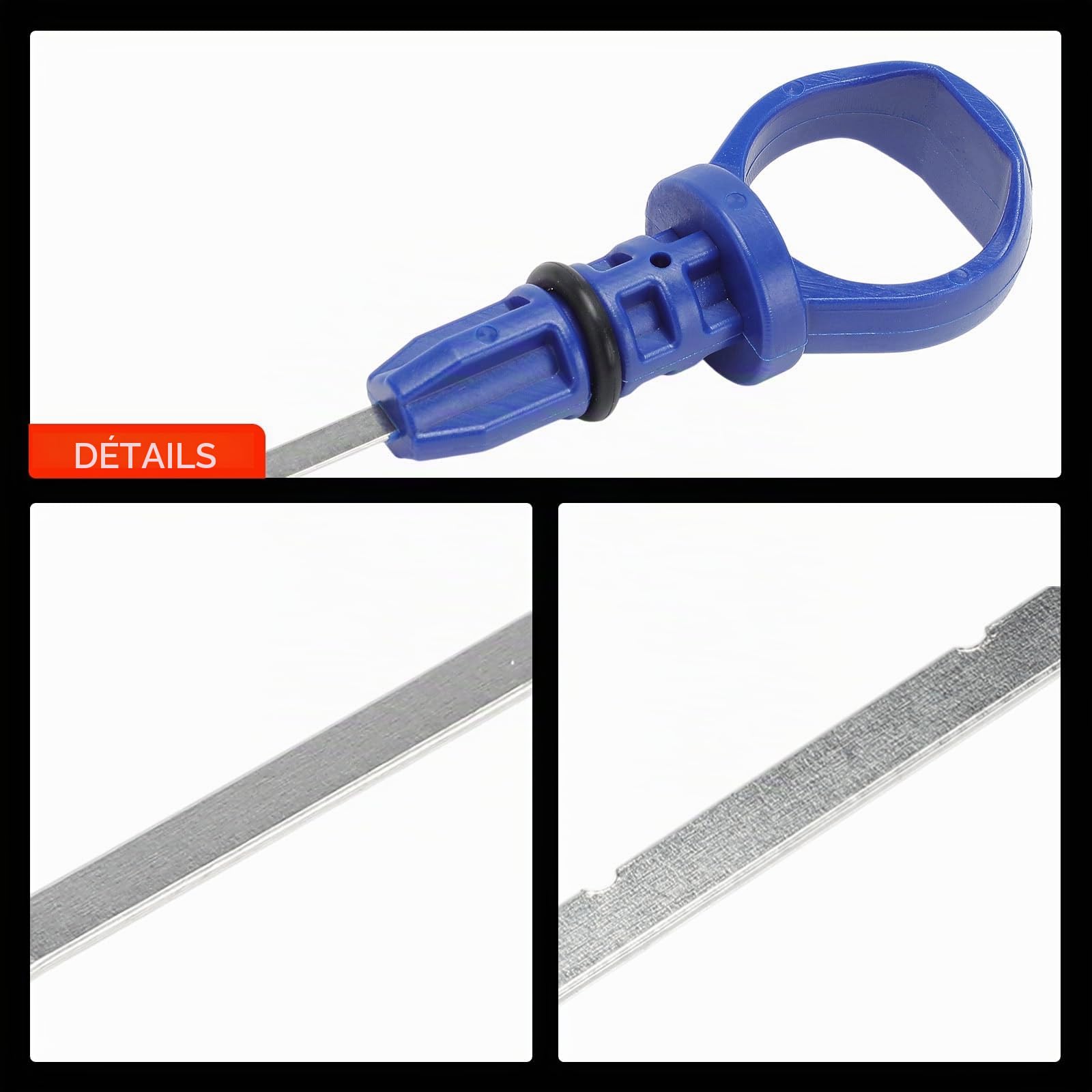 Frankberg Jauge d'huile Jauge d'huile 117461 | Compatible avec: Plateau/châssis Partner 5 G, Xsara N1, 406 Pause 8E/F, C5 Je casse DE, 607 9D 9U