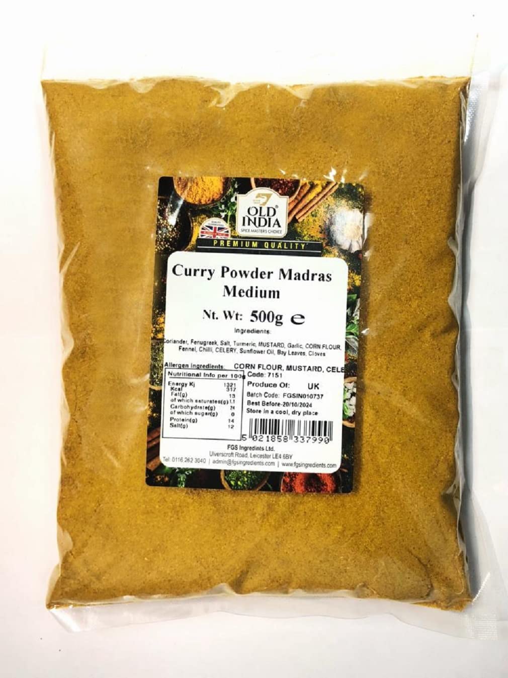 Curry Powder Madras Medium 500g