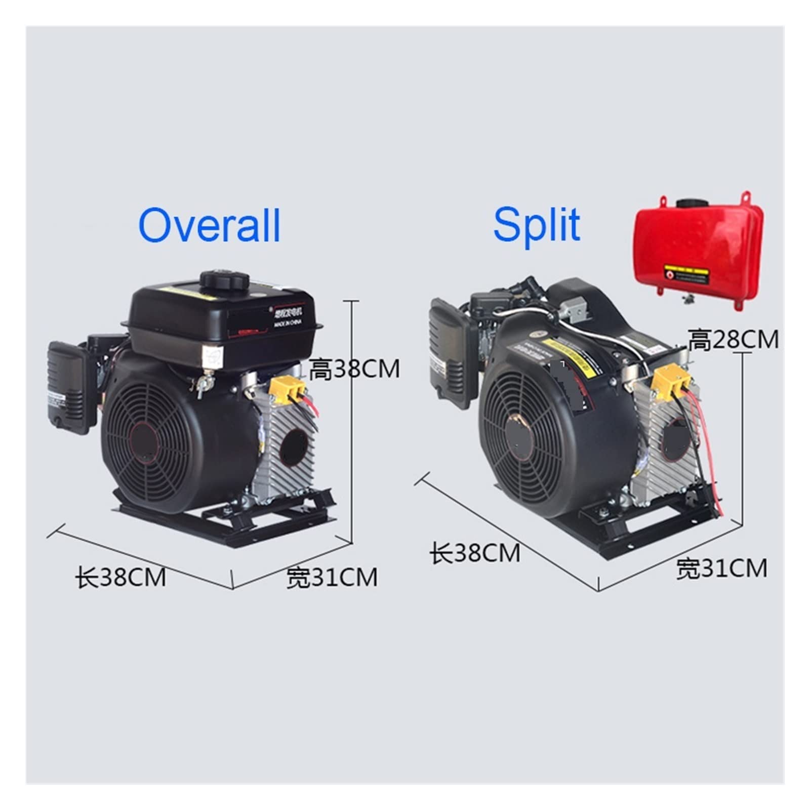 4KW5KW6KW7KW niski poziom hałasu 48V60V72V pojazd elektryczny zmienna częstotliwość inteligentny przedłużacz zasięgu, Generator przedłużacza zasięgu dla profesjonalistów i majsterkowiczów(6KW high fre