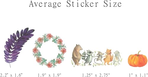 Miniatura 7 de allydrew Washi - Juego de calcomanías para álbumes de recortes, lavanda (20 hojas)