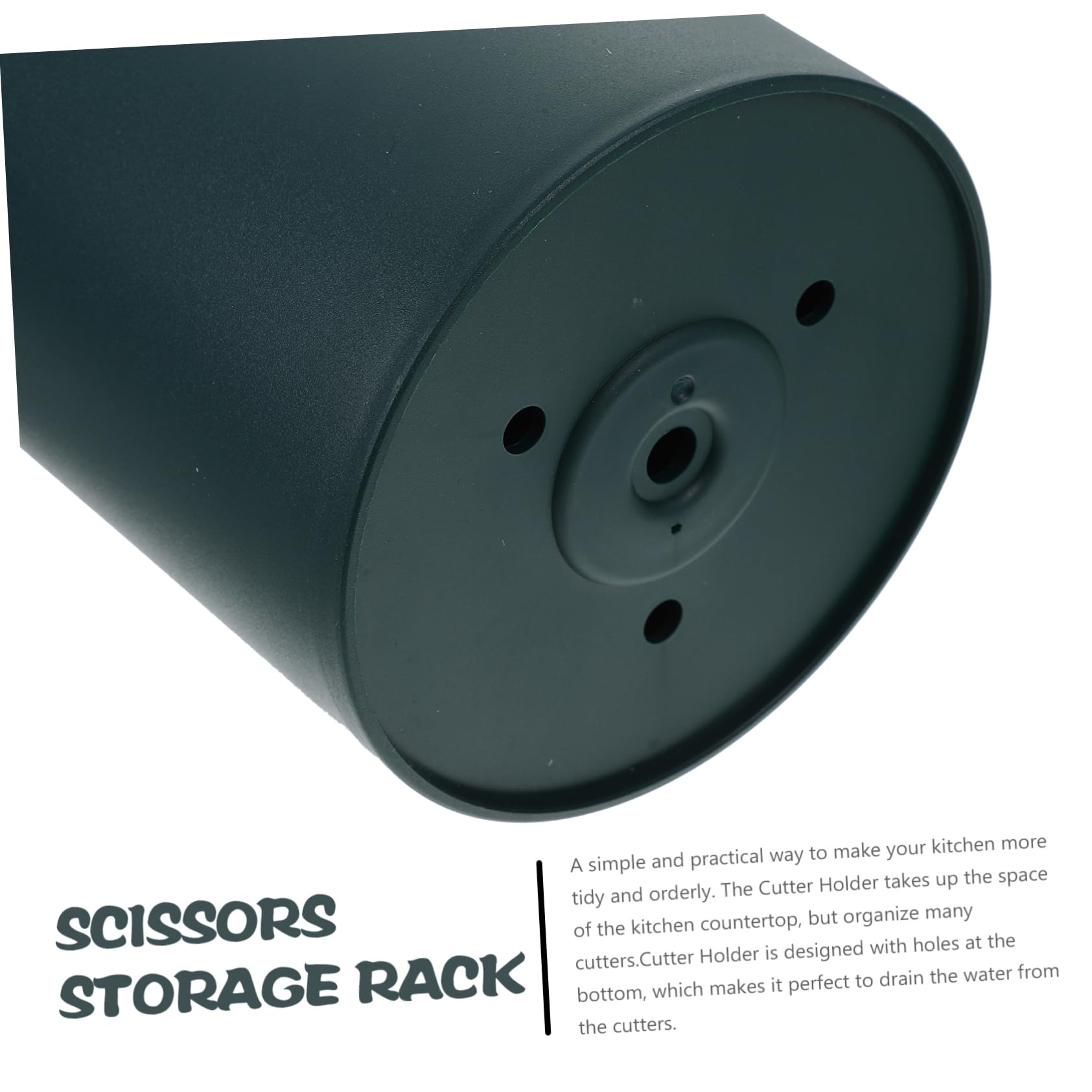 Ciieeo Kitchen Scissor Rack Cutter Holder Base Fast Drying Design with Drainage Material for Countertop Organization