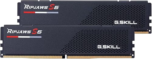 G.SKILL Ripjaws Serie S5 (Intel XMP 3.0) DDR5 RAM 64 GB (2 x 32 GB) 6800MTs CL34-45-45-108 1.40V Memoria de computadora de escritorio UDIMM - Negro