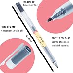 Penagic - Stylos à gel 24 Couleurs, stylos à bille point fin, 0.5 mm stylo d'encre, Note Pensons de prise pour japonais Coréen fournitures de papeterie scolaire de bureau ( assortiment, 24 Couleurs)