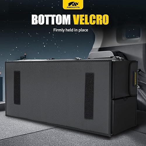 Miniatura 7 de MIKKUPPA Organizador de maletero de automóvil con hielera, organizador plegable de maletero de 95 litros con tapa, organizadores de almacenamiento