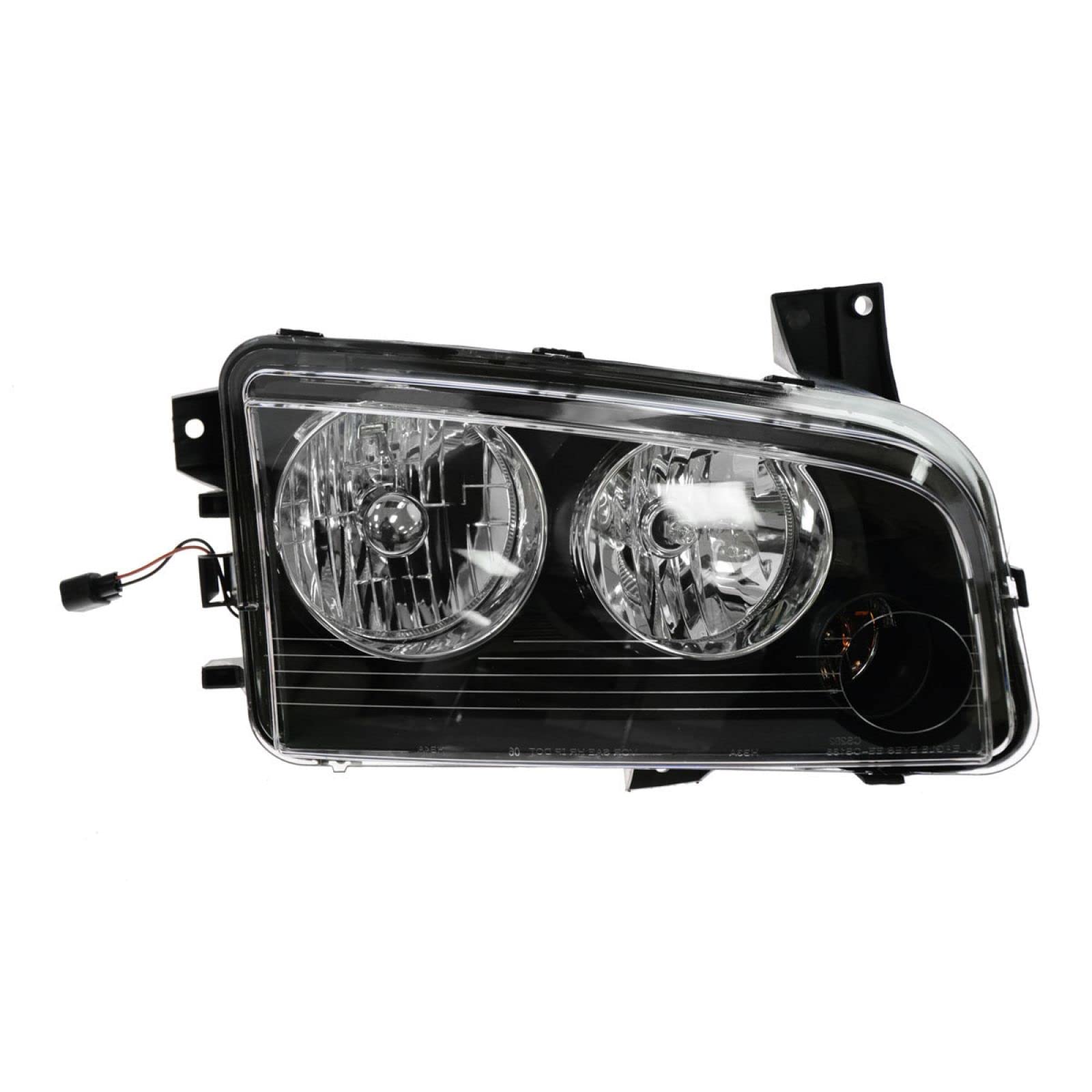 TRQ Passenger Side Headlight Assembly Compatible with 2007-2010 Dodge Charger CH2503206