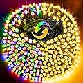 KNONEW 720 LED 328ft Christmas Lights Color Changing String Lights Outdoor, Green Wire String Light 11 Modes for Xmas Tree Trunk Yard Porch Deck Wedding Party Warm White to Multicolor