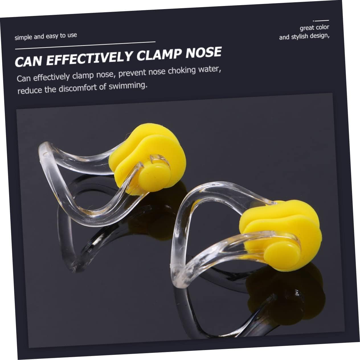 Kisangel Waterproof Nose Clip Nasal Wire Nose Clip Adults Swim Nose Clip Clips Goggles Swimming Adult Moldable