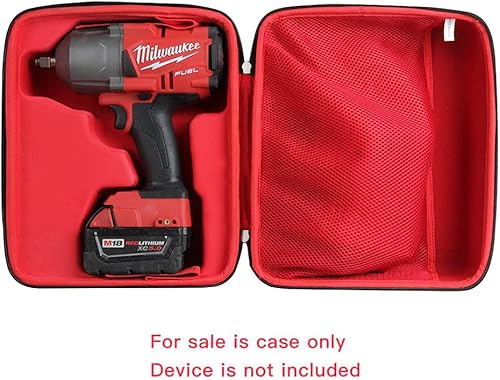 Hermitshell Funda de viaje rígida para llave de impacto Milwaukee 2767-20/2767-22/2852-20/2754-20 M18 de alto par de combustible (funda para taladro