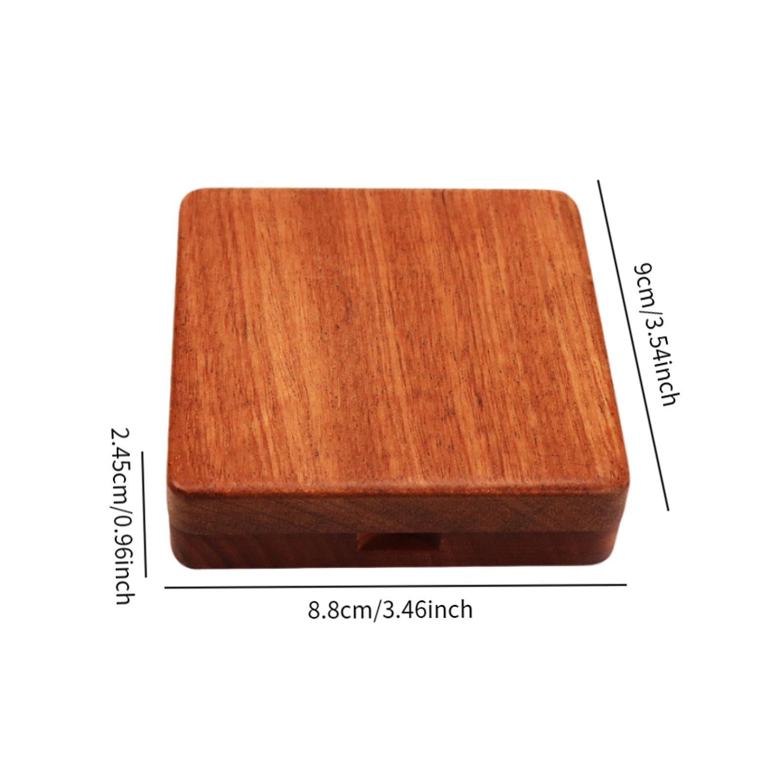 Colaxi Clarinet Reeds Box Carrying Case Instrument Accessories Wear Resistant Wooden Reeds Case for Home Travel Outdoor Concert