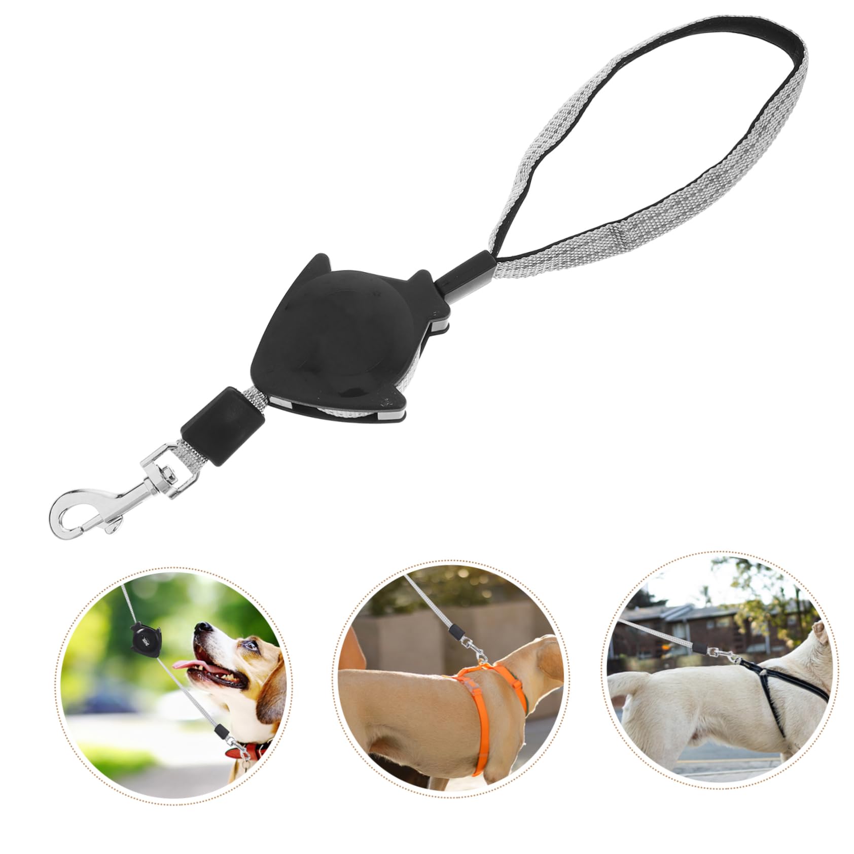 Alipis Automatische Einziehbare Hundeleine Rollleine Für Hunde Welpen Und Katzen Teleskop-Zugseil Mit Ergonomischem Griff Einhandbedienung Größe L 1 X Teleskop-Zugseil