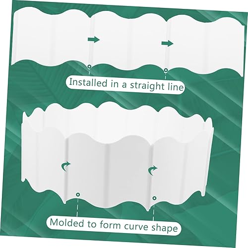 Miniatura 3 de GANAZONO Borde de bordeadora de jardín Cerca de enclavamiento de la planta del césped Decoración al aire libre Fácil