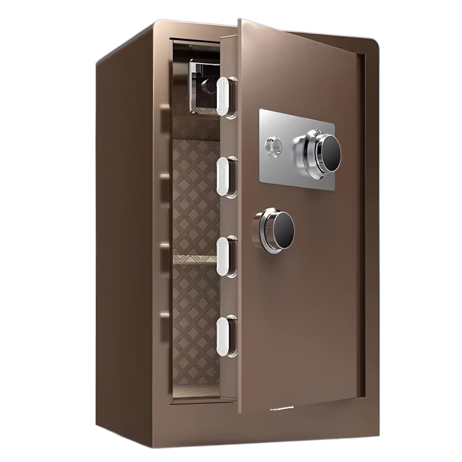 Coffre-Fort Mural avec Double Serrure Et Étagère Amovible – Coffre De Sécurité pour Bijoux, Argent, Documents Et Médicaments, Idéal pour Maison, Bureau Et Hôtel
