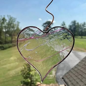 Amazon|ステンドグラスハートサンキャッチャー、ハートサン Amazon|ステンドグラスハートサンキャッチャー、ハートサン