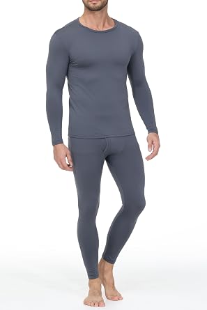 Thermal Underwear for Men Long Johns Base Layer Regular/Tall Top and Bottom Set Pajamas Cold Weather Winter Clothes